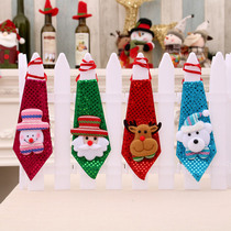 Christmas tie adult children school decorations Christmas items tie luminous tie Christmas decorations