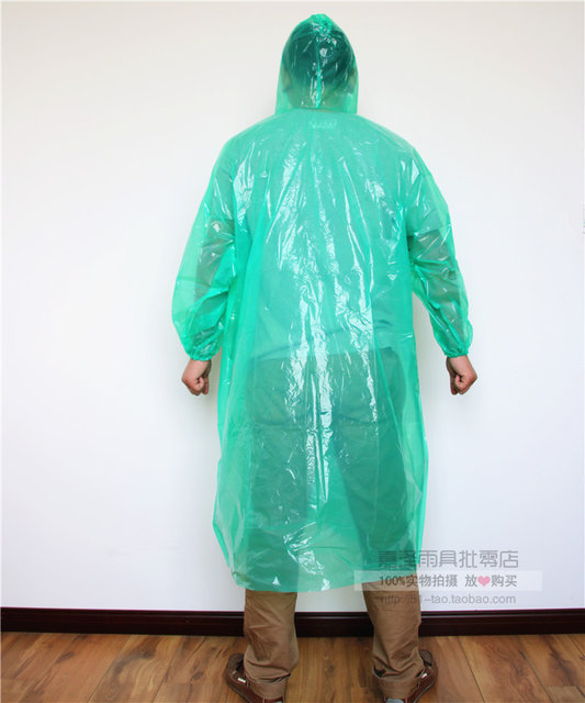 ການຂົນສົ່ງຟຣີ thickened pullover disposable raincoat raincoat hood ເຊືອກ cuff tightening mountaineering Disney rafting ການເດີນທາງ raincoat