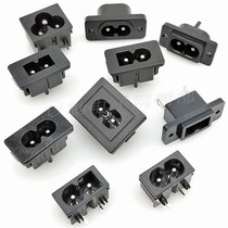 DB02 plum-shaped socket 2 feet 8 words tail AC socket On-board Fridge Ac Power Socket D Words Eight-word base