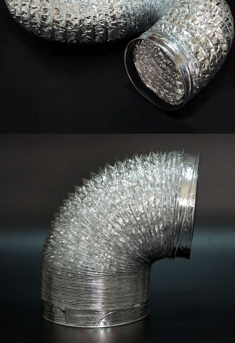 厨房抽油烟机排烟管 铝箔烟管吸油烟伸缩排烟管道 油烟机配件包邮