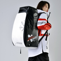 sXnXoXw ski backpack shoulder veneer bag dry and wet separation mountaineering bag sports fitness large capacity snow shoe bag