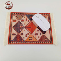 Dunhuang Turkish Middle East carpet mouse pad Retro thickened creative literature and art small fresh ethnic style coffee mat