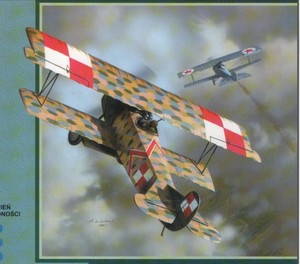 SD204 3D纸模型 福克D7型一战双翼战斗机优