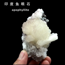 Natural fish eye stone zeolites Crystal cluster original stone Quarry Crystal Flower Mineral Degausch Chite Geological Science Teaching Specimens