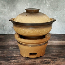 Raw fire ceramic casserole open fire high temperature resistant lithium porcelain soup pot pot pot soup large capacity household gas hot pot commercial
