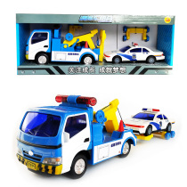 Lili Inertial Engineering vehicle model road clearance maintenance trailer car road rescue vehicle childrens toy car