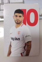 Banega Argentina Sevilla 18 19 Official White Card for the season