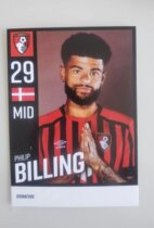 Billing Denmark Bournemouth 2122 season official white card
