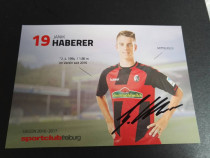 Haberle Germany Bochum Hoffenheim Freiburg official autographed card