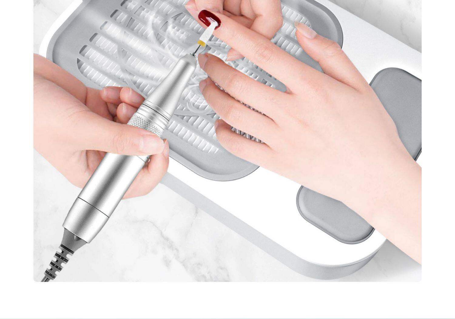 新款插电美甲吸尘器静音大吸力一体指甲粉尘机专业美甲店专用工具