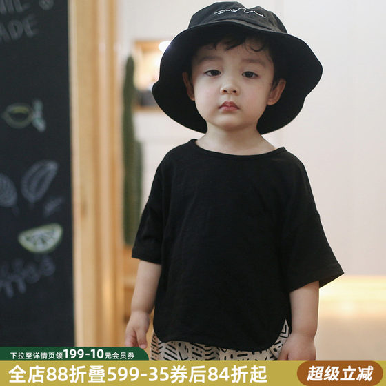 Inkstone children's pure cotton short-sleeved T-shirt for boys and girls summer bamboo joint cotton Korean version children's round neck top black trendy
Inkstone children's pure cotton short-sleeved T-shirt for boys and girls summer bamboo joint cotton Korean version children's round neck top black trendy