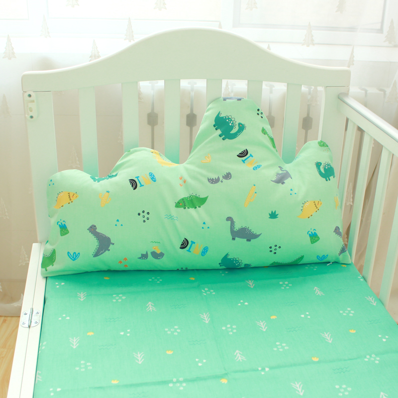 Crib head seat Cotton removable and washable Crown cloud large backrest cotton tatami soft bag children's pillow back