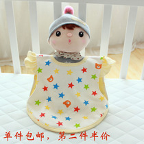  Pure Cotton Knit Fabric Anti-Wearing Bib Meal Pocket Baby Spat Towel Pure Cotton Strap Vest Type Containment Mouth