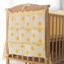Practical crib hanging bag bedside hanging bag storage bag storage bag cotton cotton cotton cotton bedside hanging bag