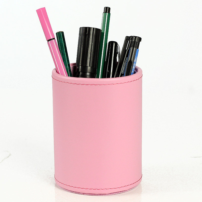 特价包邮 高档皮革笔筒 创意时尚桌面笔筒收纳盒办公笔筒定做批发