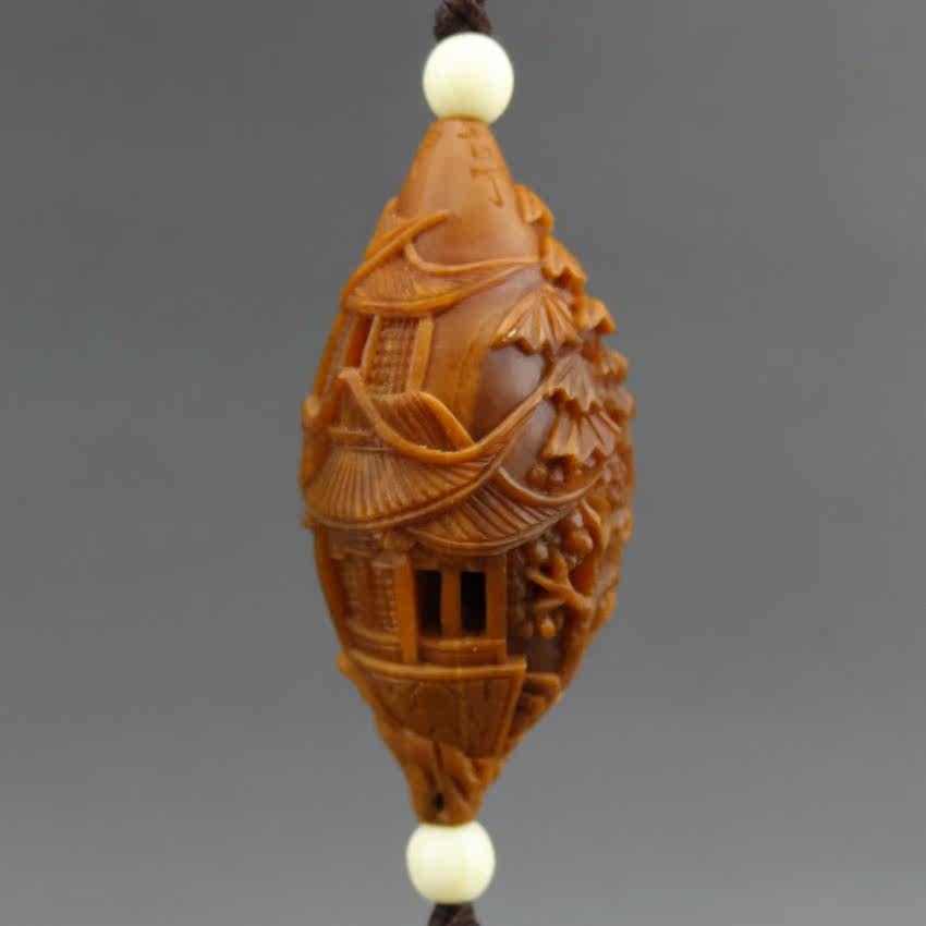 核雕名家顾林华作品《沧浪亭》