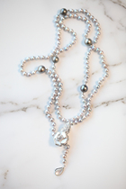 Miss Ishihara design of the AKOYA Pearl Tahiti Beads Necklace mother Bebuckle 6 5-7 0mm with buckle 120cm