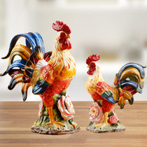 Ceramic Rooster decoration Ding Rooster craft decoration Zodiac chicken year mascot new home decoration gift housewarming
