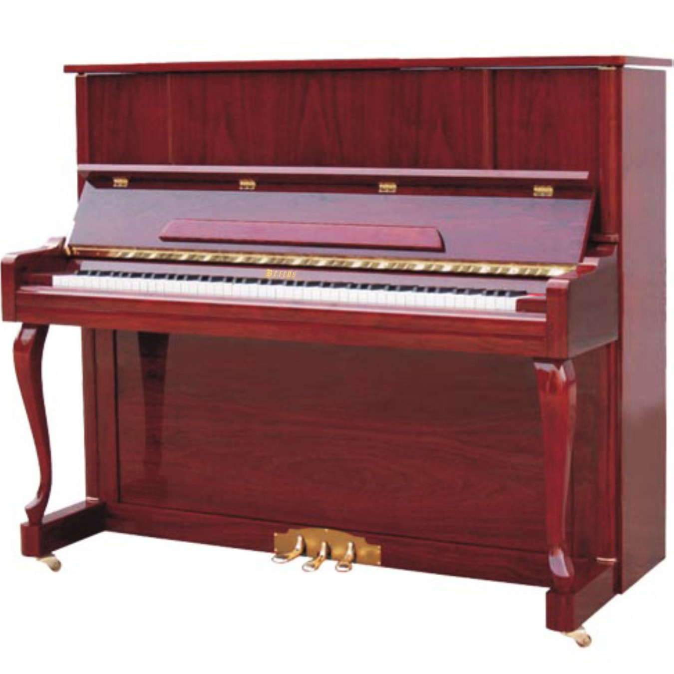 贝伦斯全新立式钢琴练习123白色亮光高端配置音孔新款