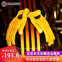 MR MOTO retro gloves motorcycle gloves men motorcycle riding Knight gloves motorcycle anti-fall leather gloves