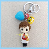 Wangs Glory Li White Scenic Area Goods Source Mobile Phone Chain Bag Chain Pure Handmade Soft Pottery Ornament Boutique Key Buckle