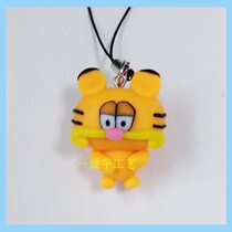 Gaffy cat small pendant New Year gift handmade knead soft Tao send bestie friend bag bag hanging decoration