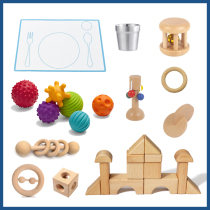 Montis early education puzzle toy suit MontiKids level 2-order box flat for 4-7-month baby