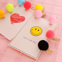 plush ball small clip net red bedroom arrangement ins fairy room decorated teenage girls heart sleeping room decorated with trinket