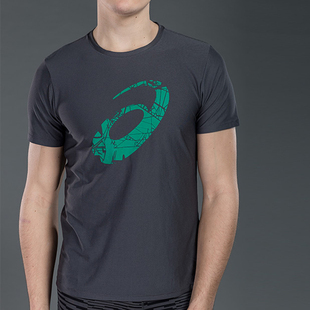 asics亚瑟士男士运动休闲跑步吸汗速干短袖t恤男透气142601-0779