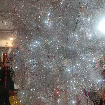 Wedding props New Sequins net snowflake net wedding welcome stage background ceiling wedding decoration mirror modeling net