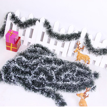 Christmas decorations 2 m green hair strips flower Christmas tree decoration pendant glass window Hall scene layout