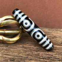 Tibetan Tantric Tianzhu Tibetan transmission inlaid silver three-eyed Tianzhu natural genuine to pure agate chalcedony package pulp oil run