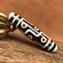 Tibet Tianzhu Tibetan transmission Tibetan nine-eyed Tianzhu genuine to pure agate chalcedony package pulp oil weathering clear