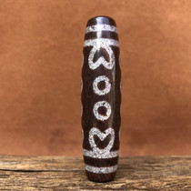 Tibet Xiangxiong Tianzhu Buddha Heart Twelve-eyed Tianzhu Natural cinnabar genuine nine-eyed Shale Tianzhu