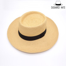 Pure hand woven Panama straw hat Ecuador origin import Planter wide eaves