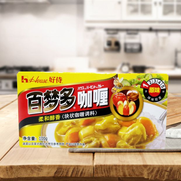 惠价 好侍百梦多咖喱块100g 日式咖喱调味咖喱原味不限购10盒包邮