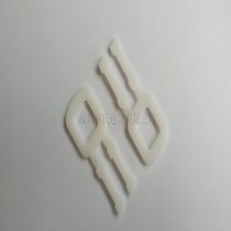 Plastic packaging buckle) Ultra-thick milky white plastic packaging buckle)Free hand-printed packaging buckle)5000 bags of freight