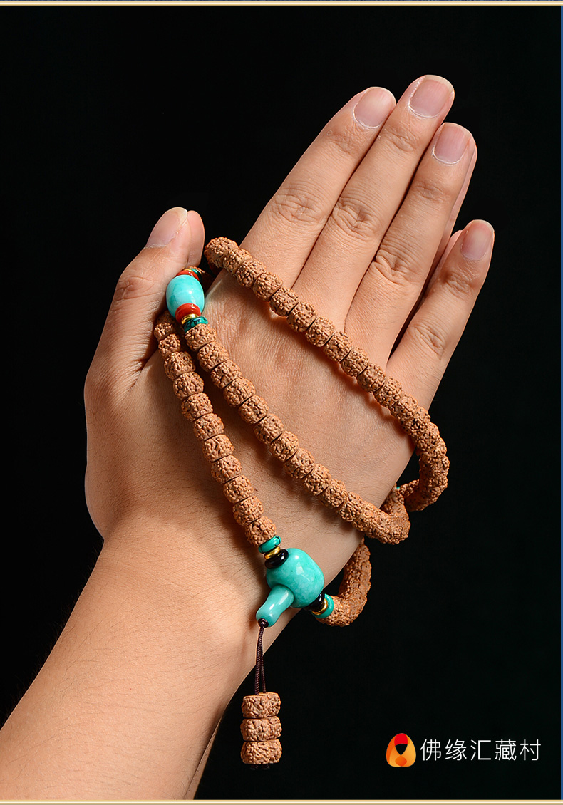 金刚菩提子手链藏族饰品男女佛珠手串108颗佛珠念珠