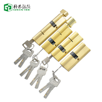 Swing door lock cylinder with key Broken Bridge aluminum with handwheel lock cylinder outer opening lock cylinder interior door lock lock core hardware