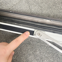 Broken Bridge aluminum doors and windows dustproof sealing strip European standard 23 notch concave card filling window window frame decorative dust strip