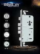 Anti-theft door lock body door Universal Type 304 stainless steel fingerprint lock Double Live double fast Big King lock body