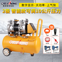 Silent air compressor Small air pump Otis air compressor Woodworking spray paint pump air scale oil-free air compressor