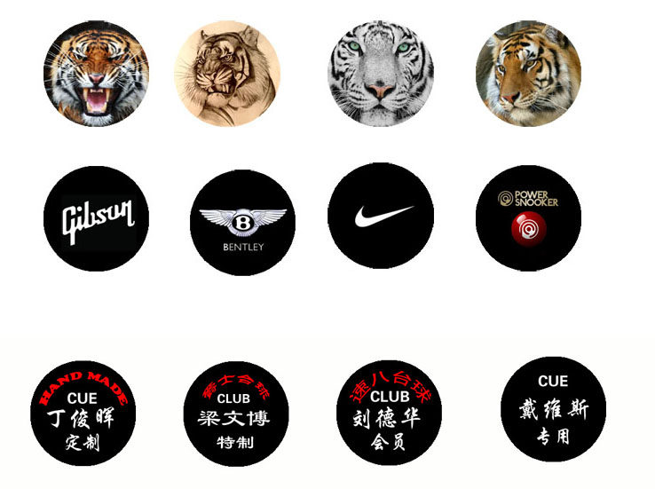 一物一图 包邮 台球杆 黑檀木通杆 黑通 蛇纹木 丁俊晖款手工杆 logo