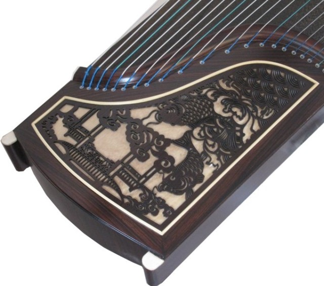 扬州佳音古筝厂家直销 a056酸枝木(鲤鱼跃龙门)演奏琴 包邮特惠