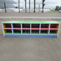 Playground shoe cabinet shoe changing chair double-use childrens shoe cabinet toy rack storage cabinet kindergarten special shoe cabinet