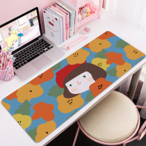 Girls e-sports super large computer keyboard mouse pad INS Wind original office notebook female Large number small table pad