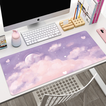 Hipster landscape mouse pad oversized original cartoon INS female computer keyboard laptop lock edge table pad girl