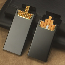 Automatic Play Lid Cigarette Case 20 Fitted Soft Whole Bag Coarse men and women lengthened fine hardshell smoke clips to protect creative lettering