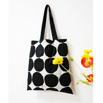 White Daydream Long Method Grand Polo Dot Abstract Sails Buns Bag Women Ins Original Minima Single Shoulder Bag Art Cloth Bag