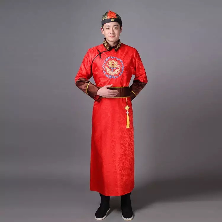 古装清朝贝勒阿哥服装 成人男童地主 少爷王爷员外满族舞台演出服_7折